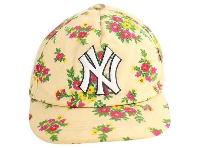 Gorra Gucci x New Era de algodón beige