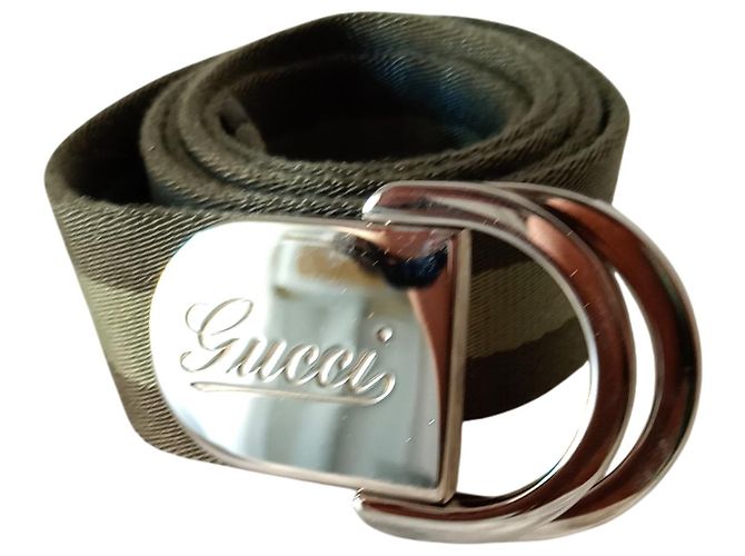 Cinturón Gucci Tribanda Green