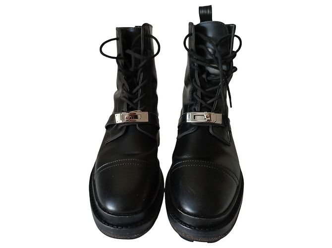 Botines Hermès Funk de piel negra Negro
