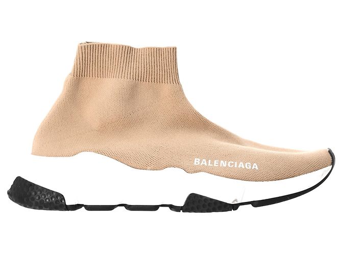 Baskets Speed Balenciaga en polyester beige