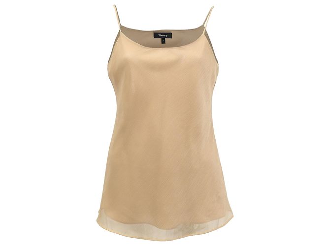 Top in seta beige Teah di Theory