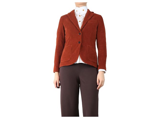 Autre Marque Oranger Cordblazer - Größe UK 10