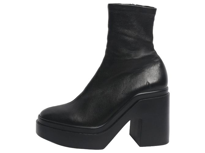 Robert Clergerie Black Nina leather ankle boots - size EU 37.5