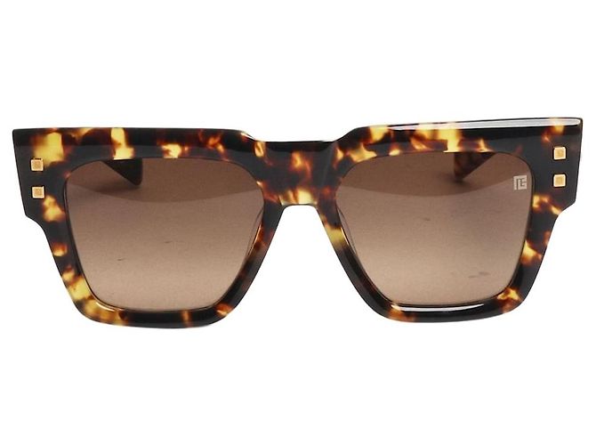 Balmain Gafas de sol de carey marrón Castaño