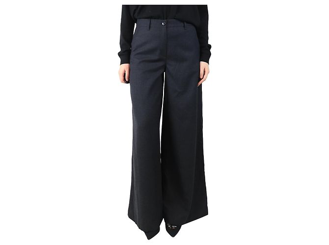 Theory Graue weite Hose - Größe UK 10