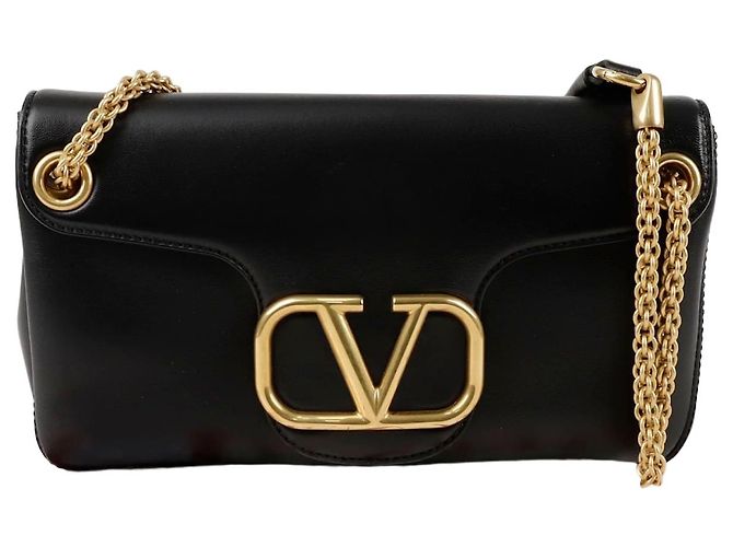 Valentino Borsa a tracolla con borchie e logo Nero 