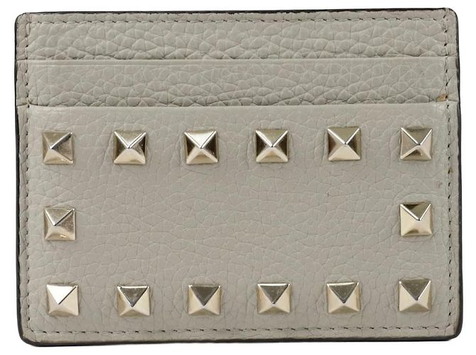 Valentino Rockstud Card Holder Brown