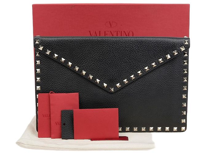 Valentino Clutch Rockstud Nero 