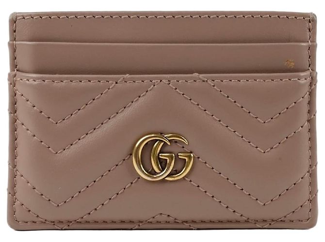 Gucci GG Marmont Card Case Wallet Pink