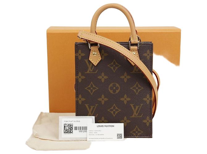 Louis Vuitton Piccola Borsa Tote a Spalla con Patta Marrone