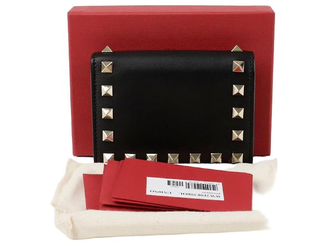 Valentino Rockstud Wallet Black