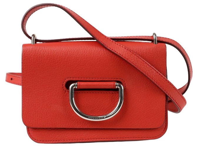 Burberry Borsa a spalla incrociata mini D-Ring Rosso