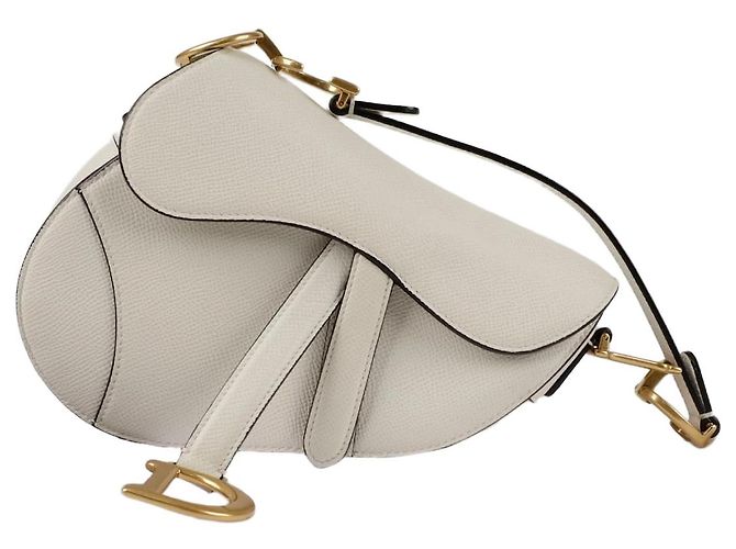Saddle Dior Mini sac à dos en forme de selle Blanc