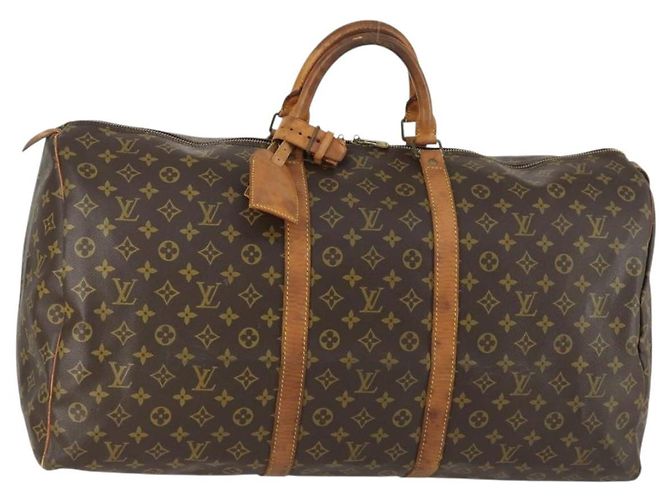 LOUIS VUITTON Bolsa Boston Monogram Keepall 60 M41422 LV Auth 160191 Monograma
