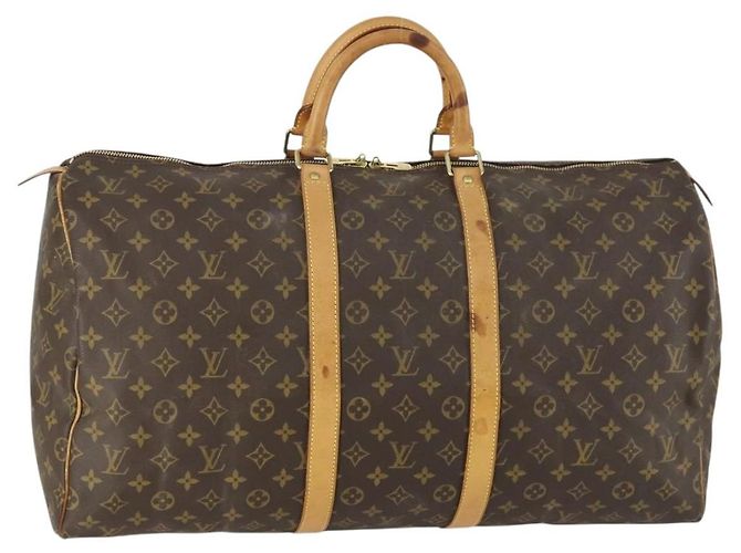 LOUIS VUITTON Bolsa Boston Monogram Keepall 55 M41424 LV Auth 159340 Monograma