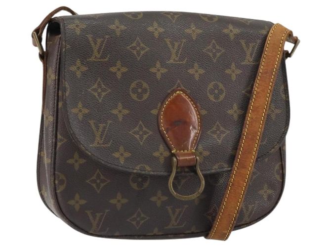 LOUIS VUITTON Bolsa de Ombro Monogram Saint Cloud GM M51242 LV Auth hk3275 Monograma