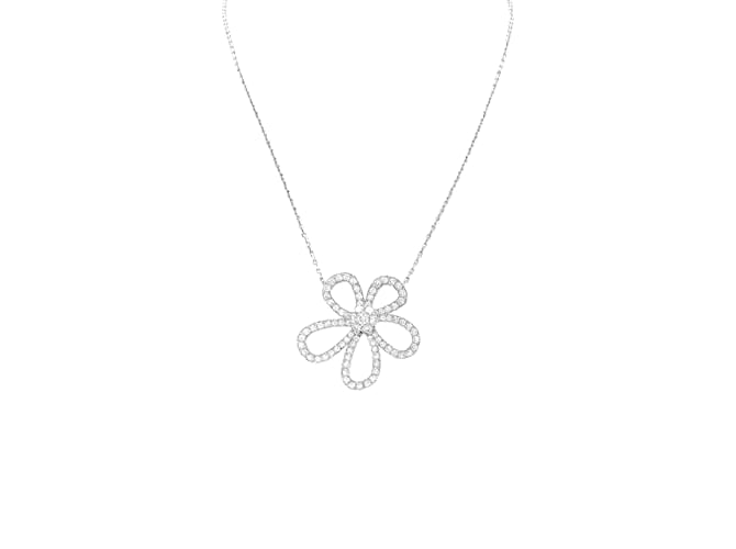 Van Cleef & Arpels Necklace, "Flowerlace", white gold, diamonds. 