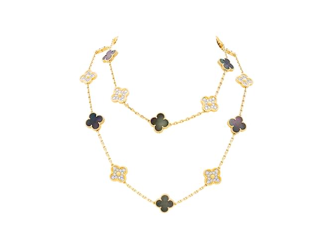 Van Cleef & Arpels Necklace, "Vintage Alhambra", rose gold, mother-of-pearl and diamonds. 