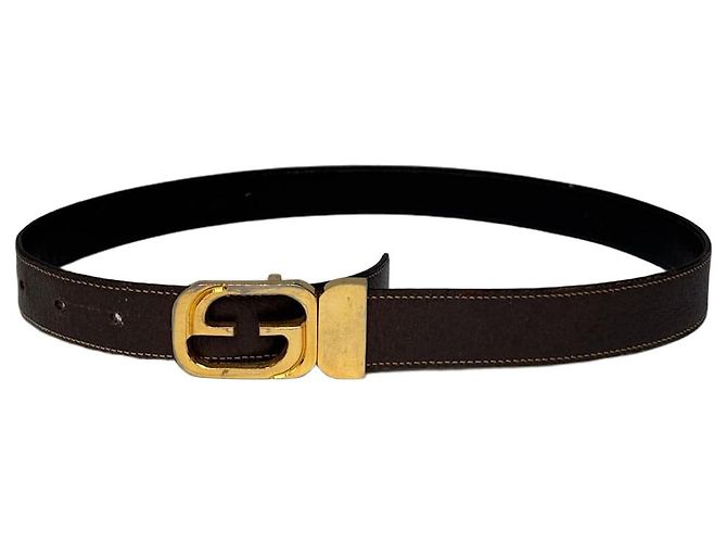 Vintage Gucci Ledergürtel Braun