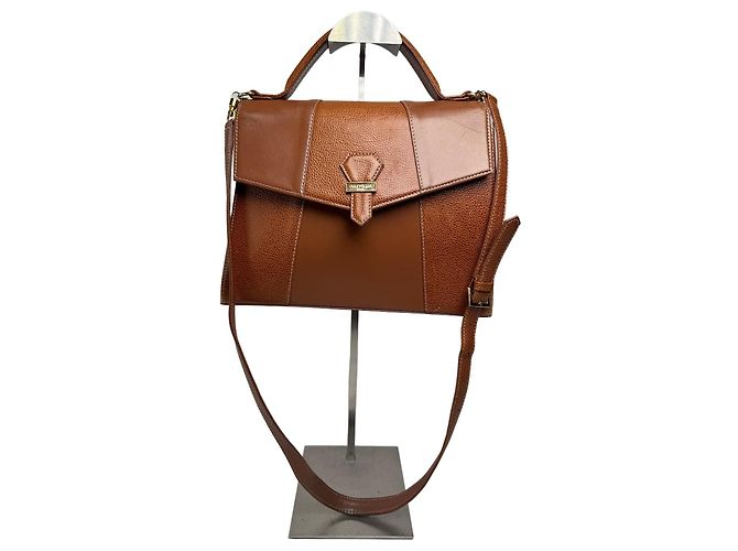 Sac à main vintage Courreges 2 en 1 marron