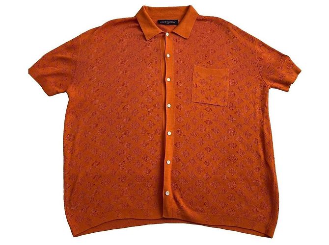 Louis Vuitton Camisas Naranja Monograma