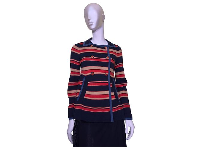 Marc by Marc Jacobs Blazer Kate de rayas de doble botonadura algodón Multicolor