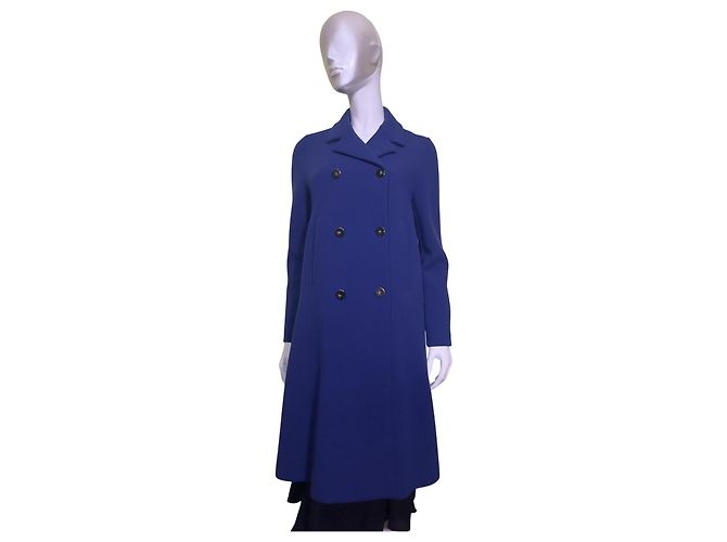 Abrigo de lana azul Vanessa Seward