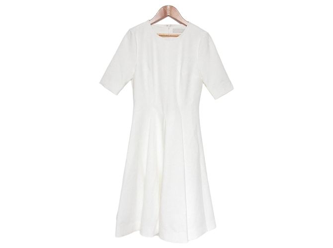 Autre Marque Knielanges Kleid CELFORD Weiß