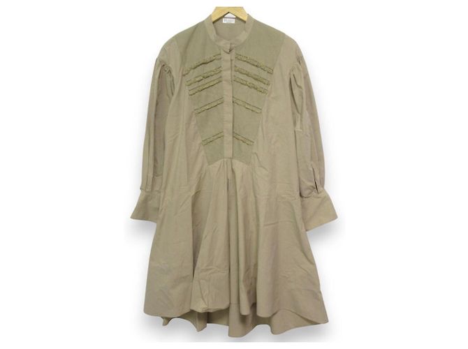 Autre Marque Langarmkleid Monile von Brunello Cucinelli Beige