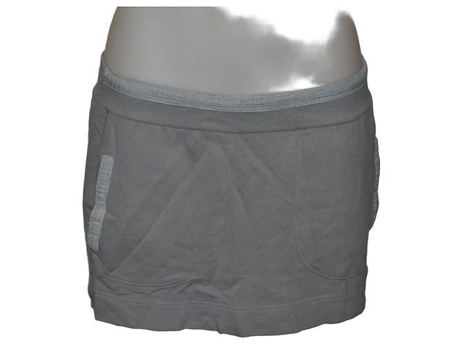 Minifalda de algodón Chloé gris