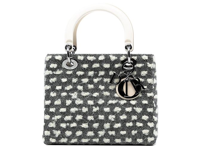Christian Dior Dior – Lady Dior Medium in Tweed Grigio