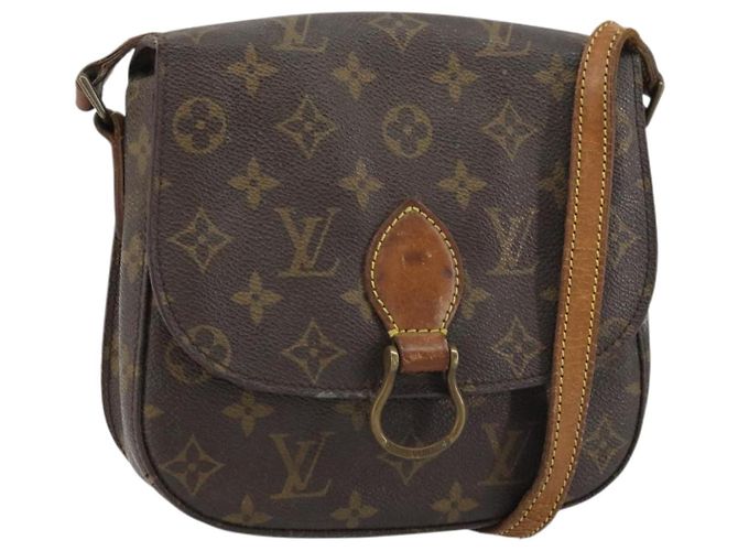 LOUIS VUITTON Bolsa de Ombro Monogram Saint Cloud MM M51243 LV Auth 161518 Monograma