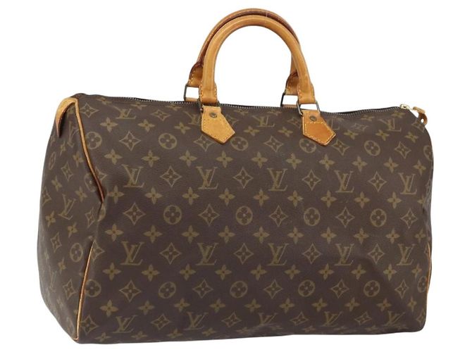 LOUIS VUITTON Bolsa de Mão Monogram Speedy 40 M41522 LV Auth am10412 Monograma