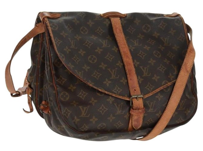 LOUIS VUITTON Bolsa de Ombro Monogram Saumur 35 M42254 LV Auth 161371 Monograma