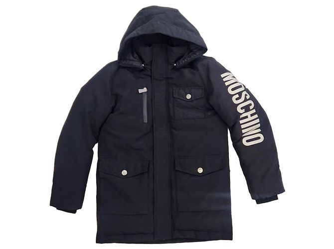 Doudoune imprimée Teddy Bear Moschino Noir