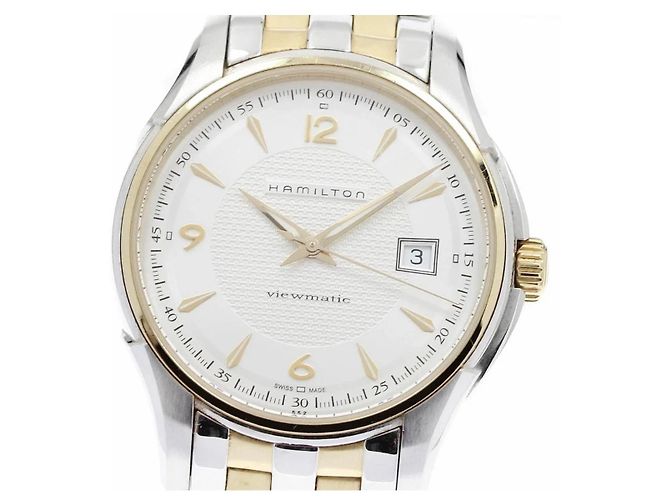 Autre Marque Relógio Hamilton Viewmatic Branco Dourado