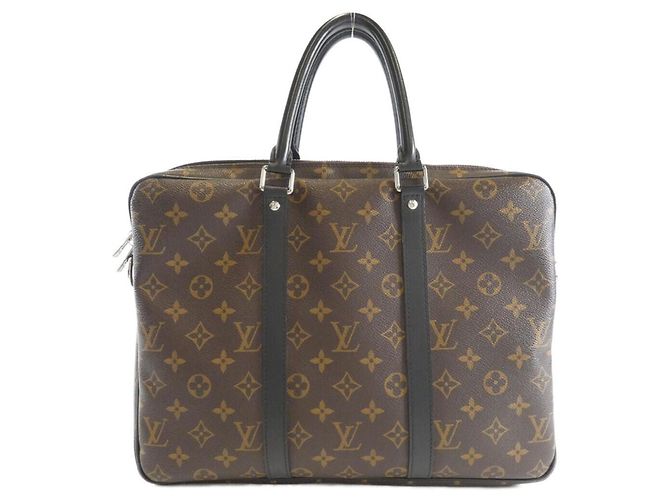 Sac à main Louis Vuitton Monogram Macassar Marron