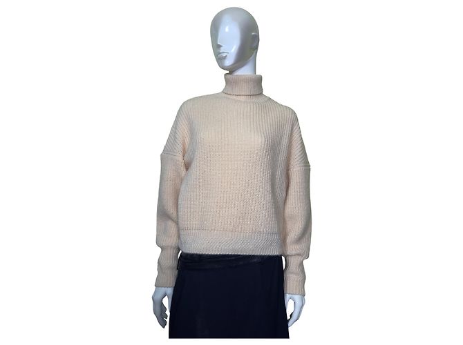 Sessun Balasana Pullover Hafermilch Beige Wolle Creme