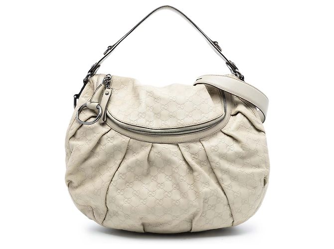 Borsa Gucci Guccissima Icon Bit bianca Bianco