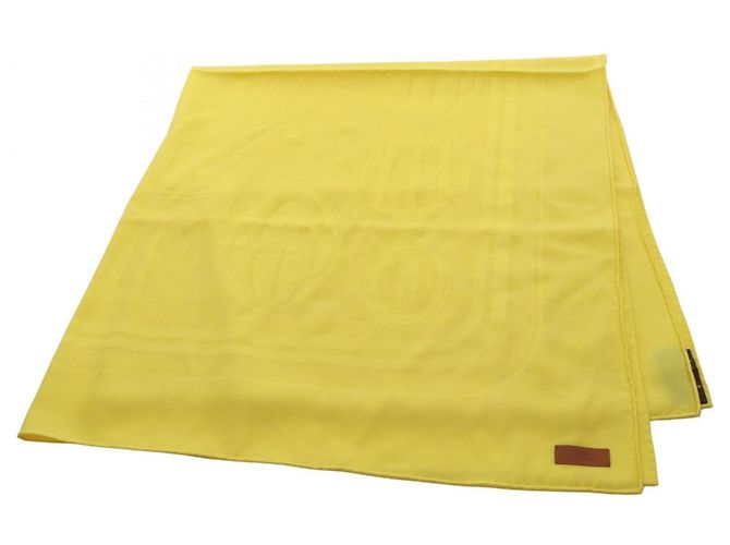 Cachecol Hermès Carré 115 Fivela Moderna Amarelo