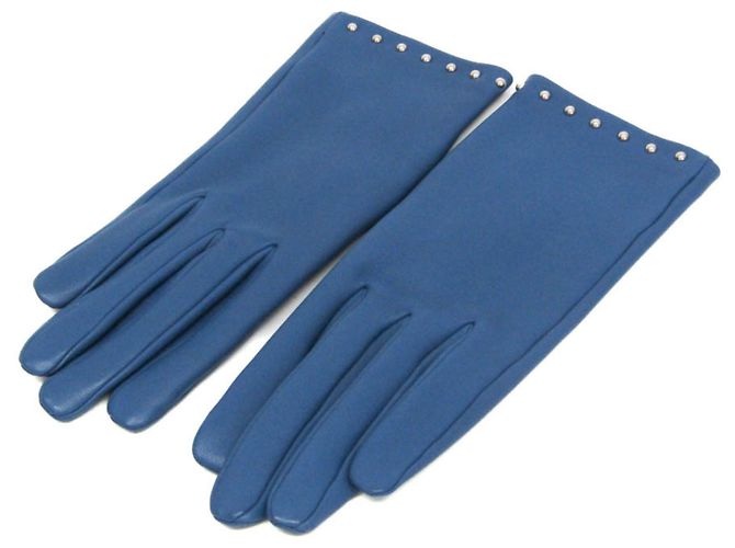 Hermès Hermes Women's Warm Gloves in Blue Agate