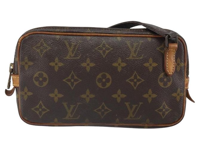 Pochette Marly Bandouliere Louis Vuitton Monogram Canvas medium Marrone