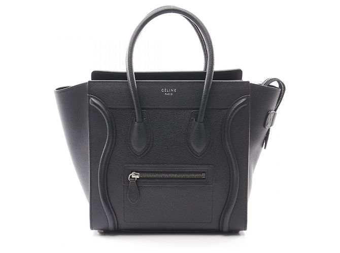 Céline Borsa tote micro shopper Luggage Celine Nero