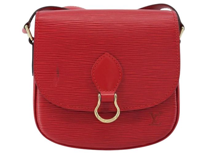 Bolsa de mão Saint Cloud em couro Epi PM Louis Vuitton Vermelho