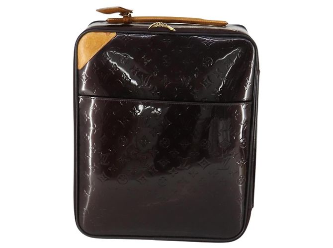 Mala Pegase Louis Vuitton Monogram Vernis 45 Marrom