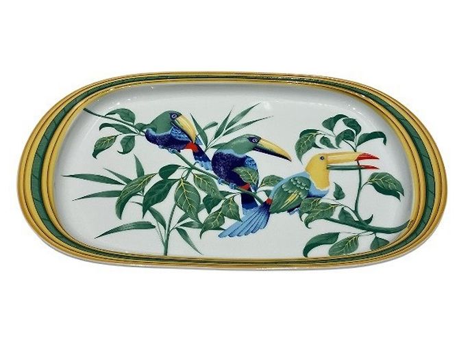 Hermès Hermes Toucan Oval Plate Multiple colors