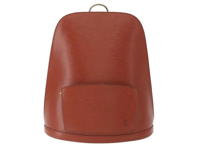 Louis Vuitton Gobelins Epi Leather Marrone