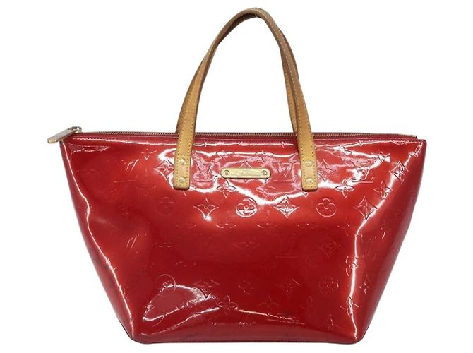 Louis Vuitton Bellevue Handtasche Monogram Vernis PM Rot