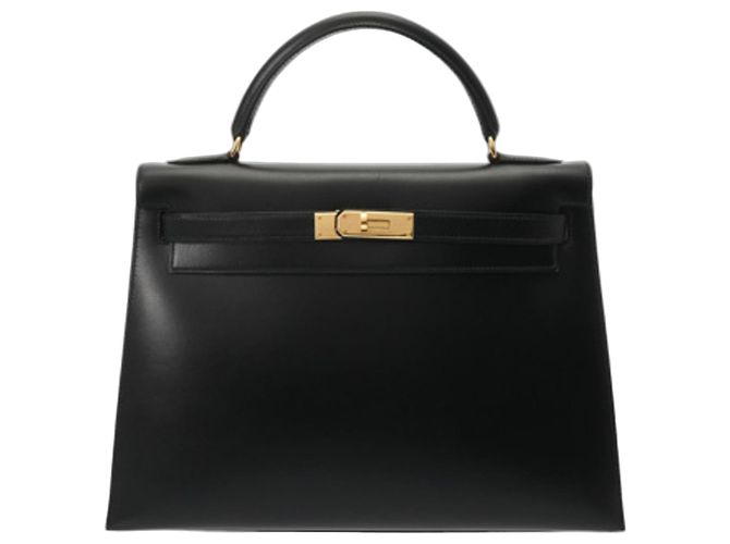 Hermès Bolsa de compras Hermes Kelly 32 Preto
