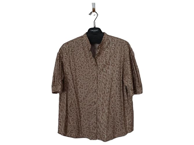 Blusa Twin Set de algodón beige